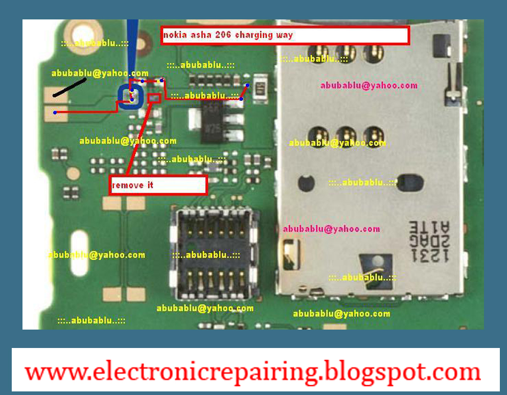 Nokia asha 206 charging solution Electronic Repairing