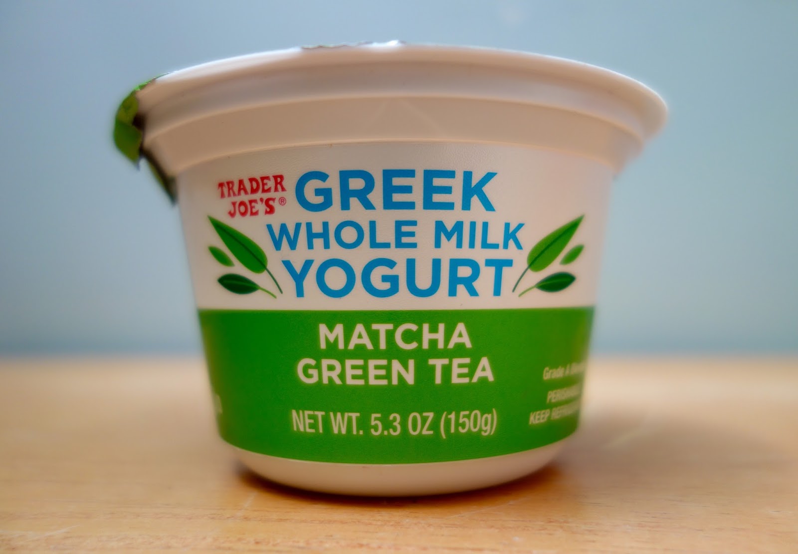 Trader Joe's Matcha Green Tea Greek Whole Milk Yogurt