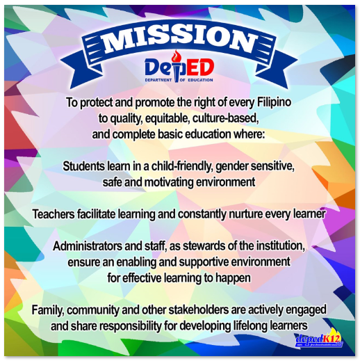 [Free HD Download] DepEd Vision, Mission, Core Values, other Classroom
