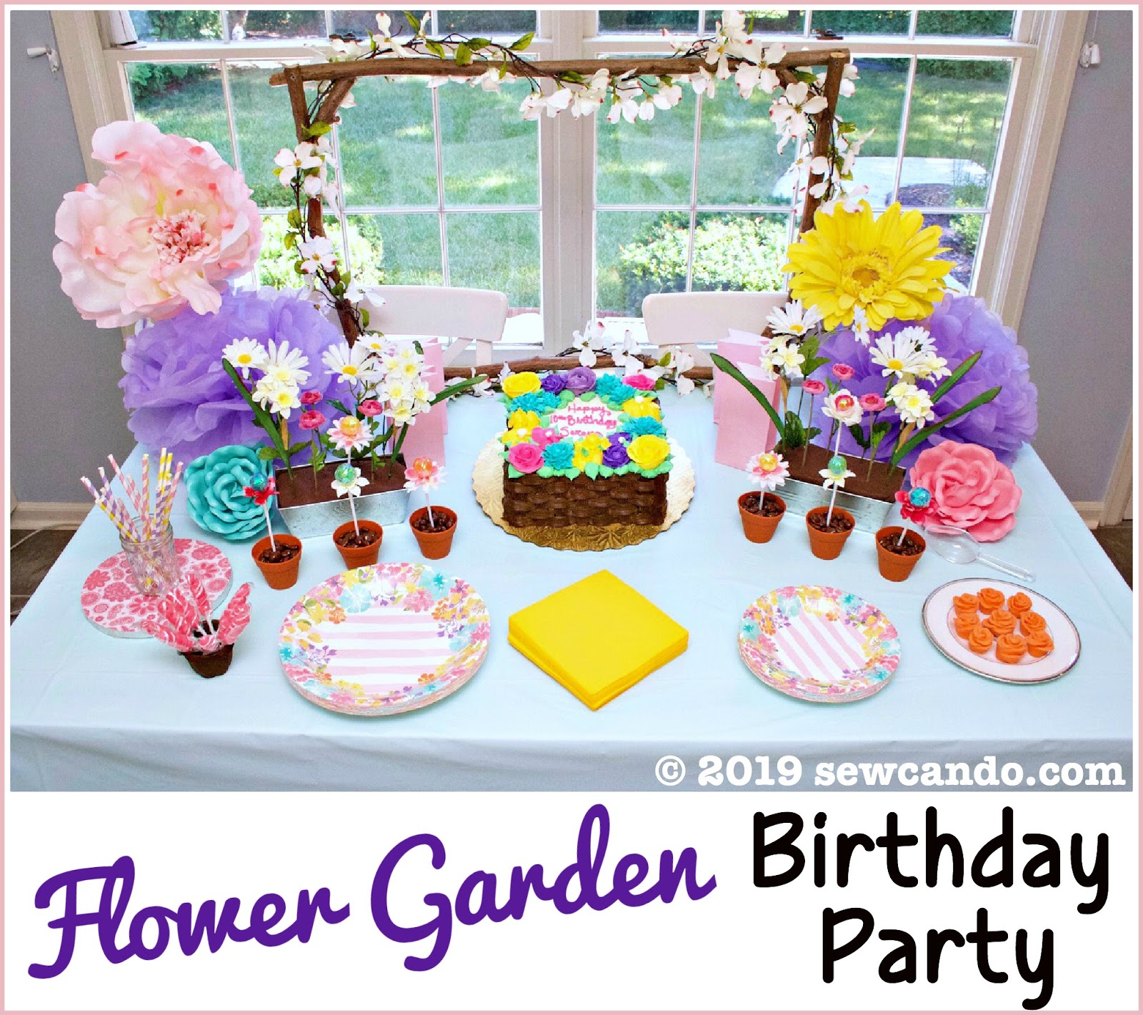 Sew Can Do DIY Flower Garden Birthday Party Sew Can Do DIY Flower Garden Birthday Party