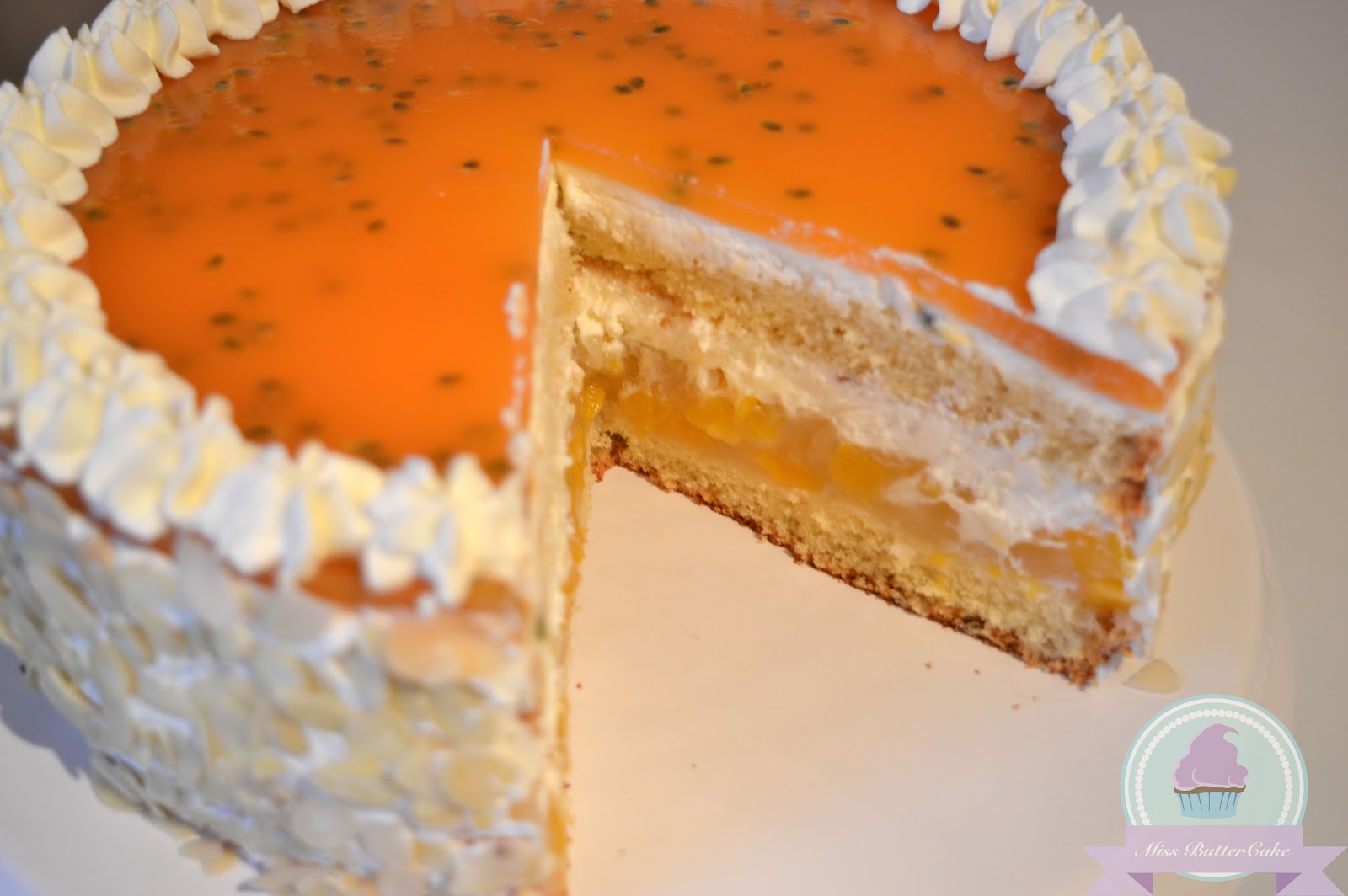Miss-ButterCake : Pfirsich-Maracuja Torte
