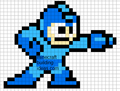 megaman x pixel art template