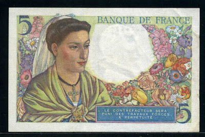 France money currency French Francs warld war