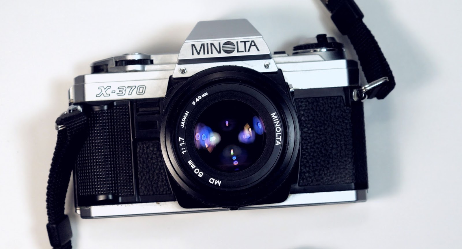 Minolta X-370 35mm Manual Film Camera with MD 50mm f/1.7 Lens
