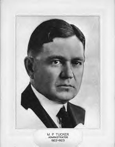 30. M.P. Tucker [Administrator 1922-1923]