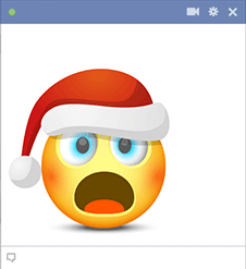 Shocked Santa Emoticon