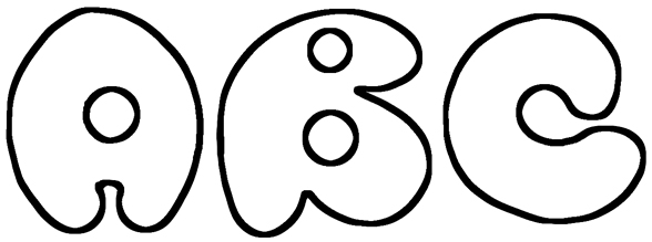 Grafity tawur: Bubble letters