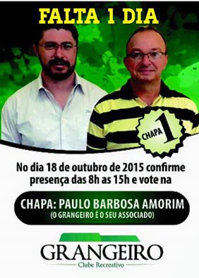 VOTE CHAPA 1 - ULISSES PRESIDENTE E LUIZ CARLOS VICE.