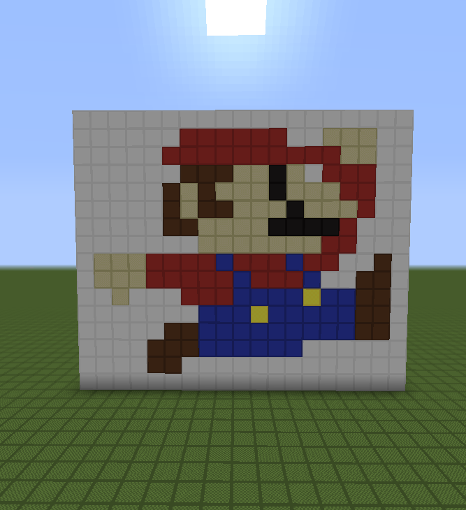 Minecraft Pixel Art Helper Mario Fireball A Note,Minecraft Pixel Art Help.....