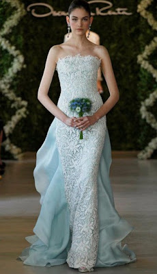 Vestidos de Noiva Coloridos - Inspirações Oscar+de+La+Renta - Vestidos de Noiva Coloridos - Inspirações