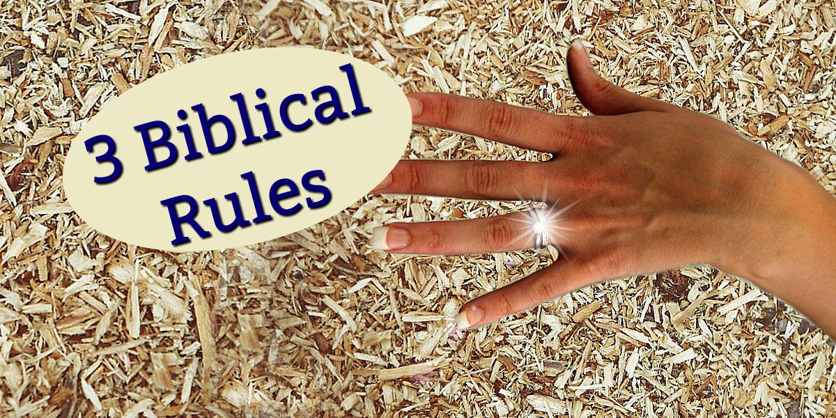 Bible Love Notes 3 Rules Gold, Diamond, or Sawdust