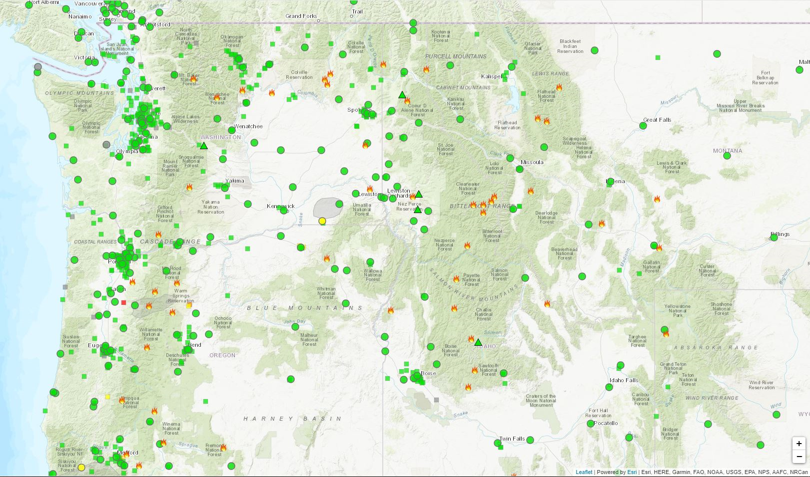 Idaho Smoke Information Clear day ahead