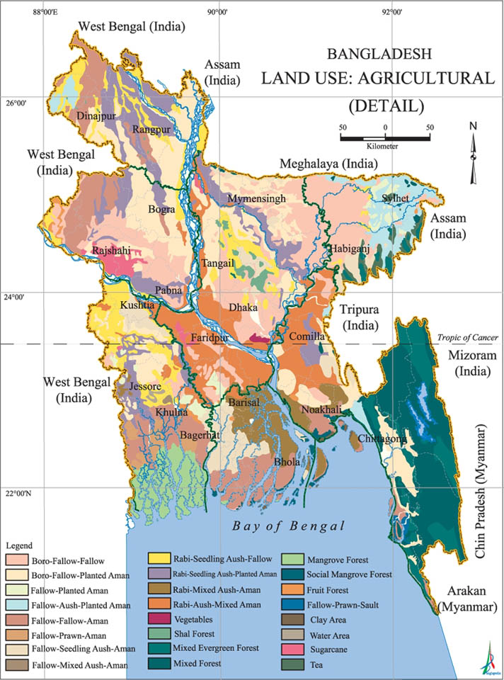 Detail Agricultural Landuse Map Bangladesh