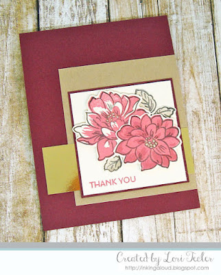 Sunlit Flowers Thank You card-designed by Lori Tecler/Inking Aloud-stamps from Altenew