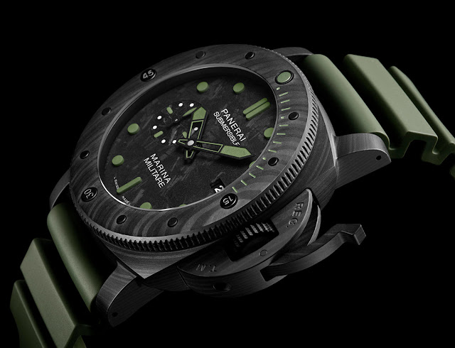 SIHH 2019: Panerai - Submersible Marina Militare Carbotech PAM979 and ...