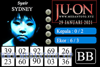 syair sydney juon