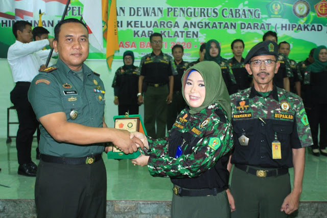 Pelantikan Dewan Pengurus Cabang Himpunan Putera Puteri Keluarga Angkatan Darat (HIPAKAD) Kab. Klaten