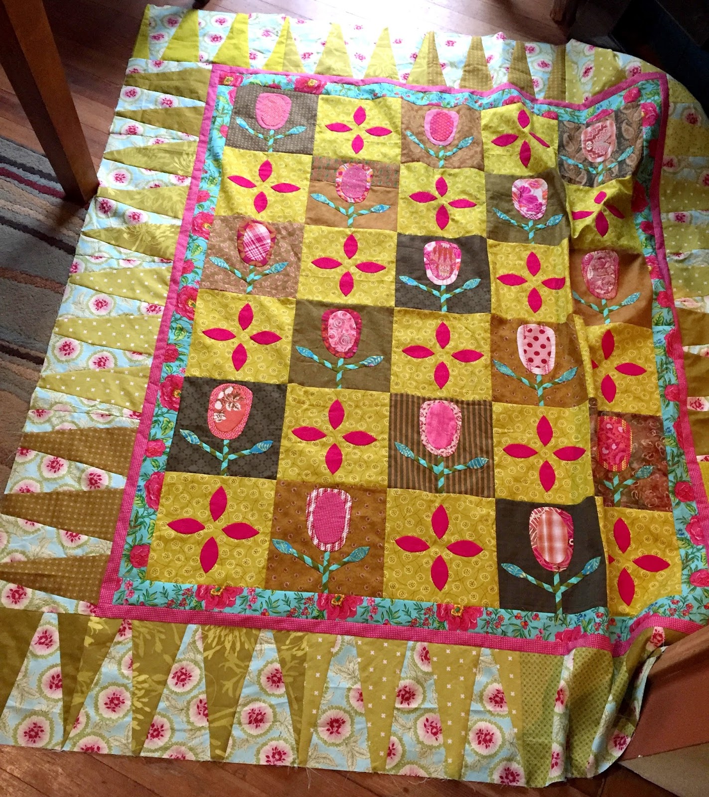 Quilty Folk Hey Grandma! A Finished Quilt Top