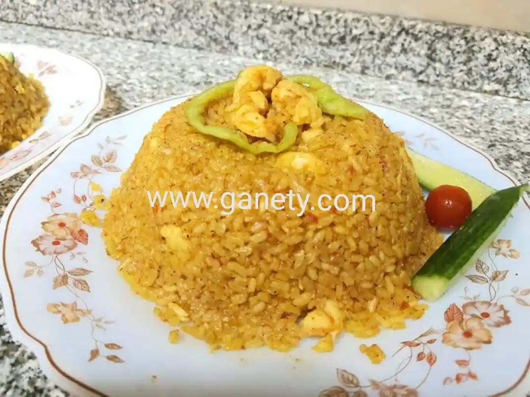 طريقة عمل الأرز بالجمبري طريقة عمل الأرز بالجمبري