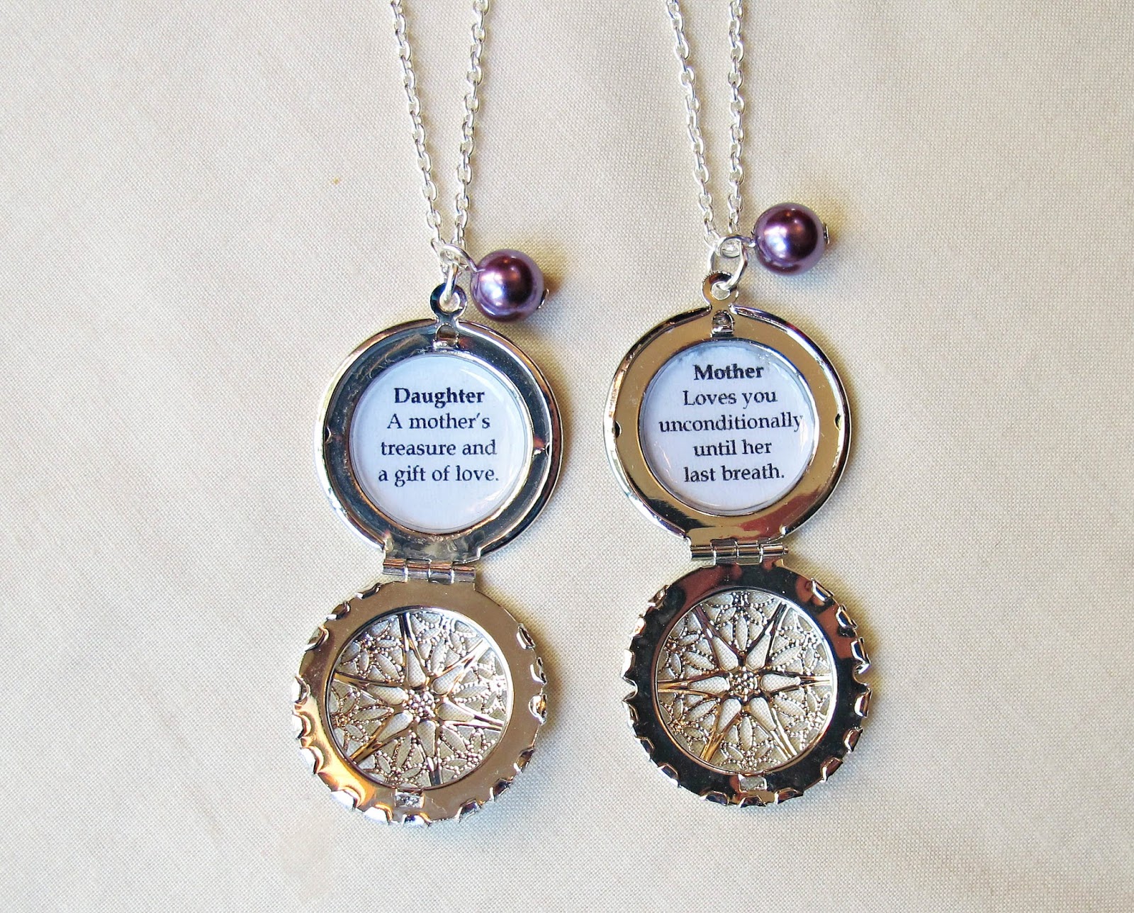 mother daughter necklace set