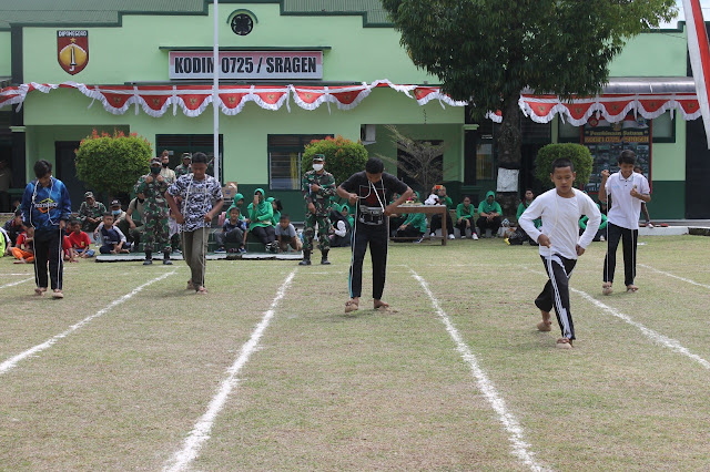 Semarakkan HUT RI ke-75 Kodim Sragen Gelar Perlombaan