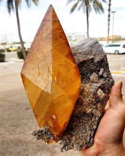 Scalenohedron Calcite on Dolomite from the Elmwood Mine in Tennessee