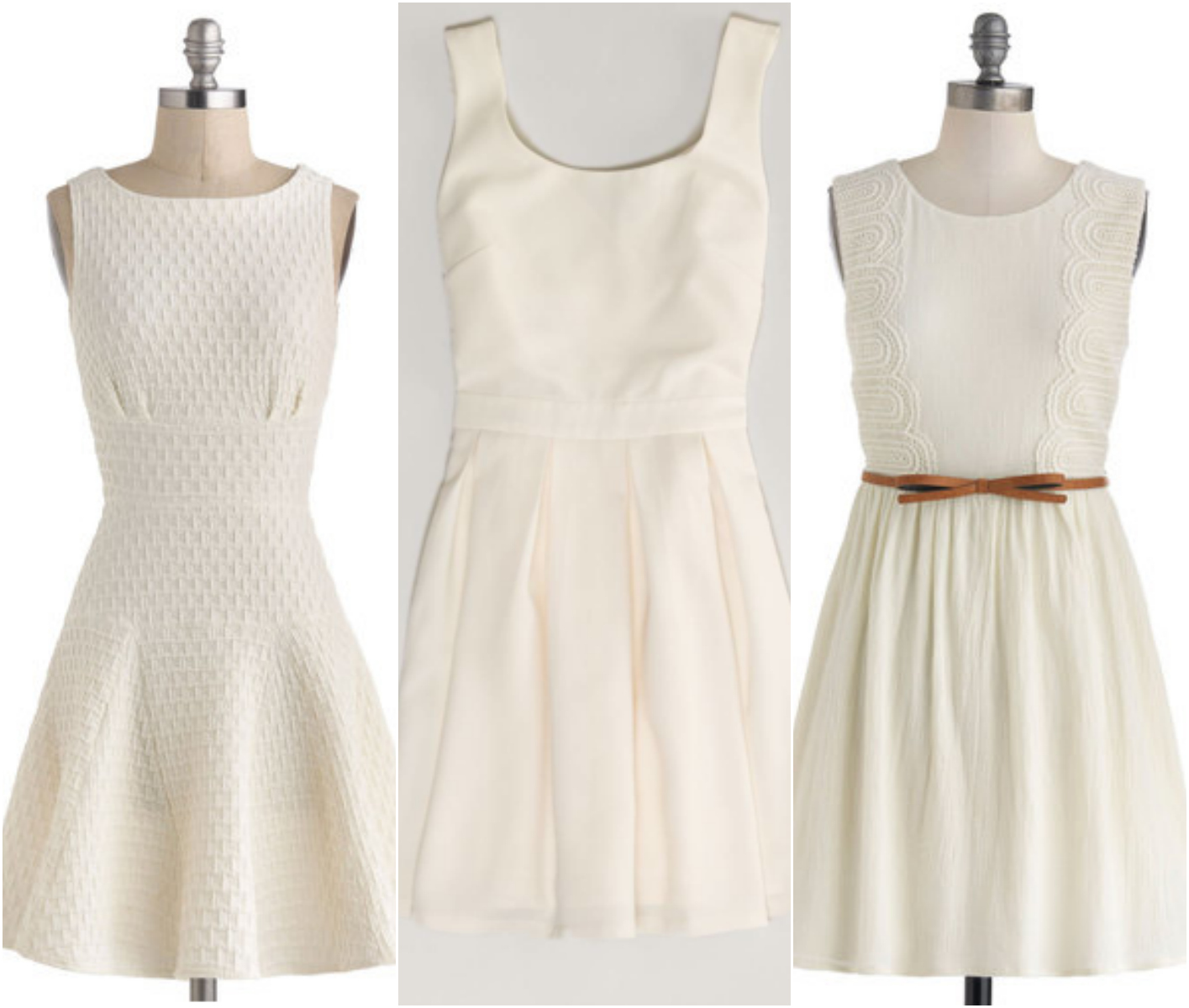 Coveting: White/Ivory A-line Dress - Stylish Petite