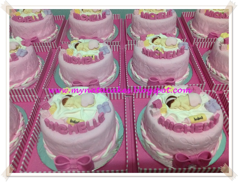 Mynata Cakes Baby one month / manye cake for Michelle