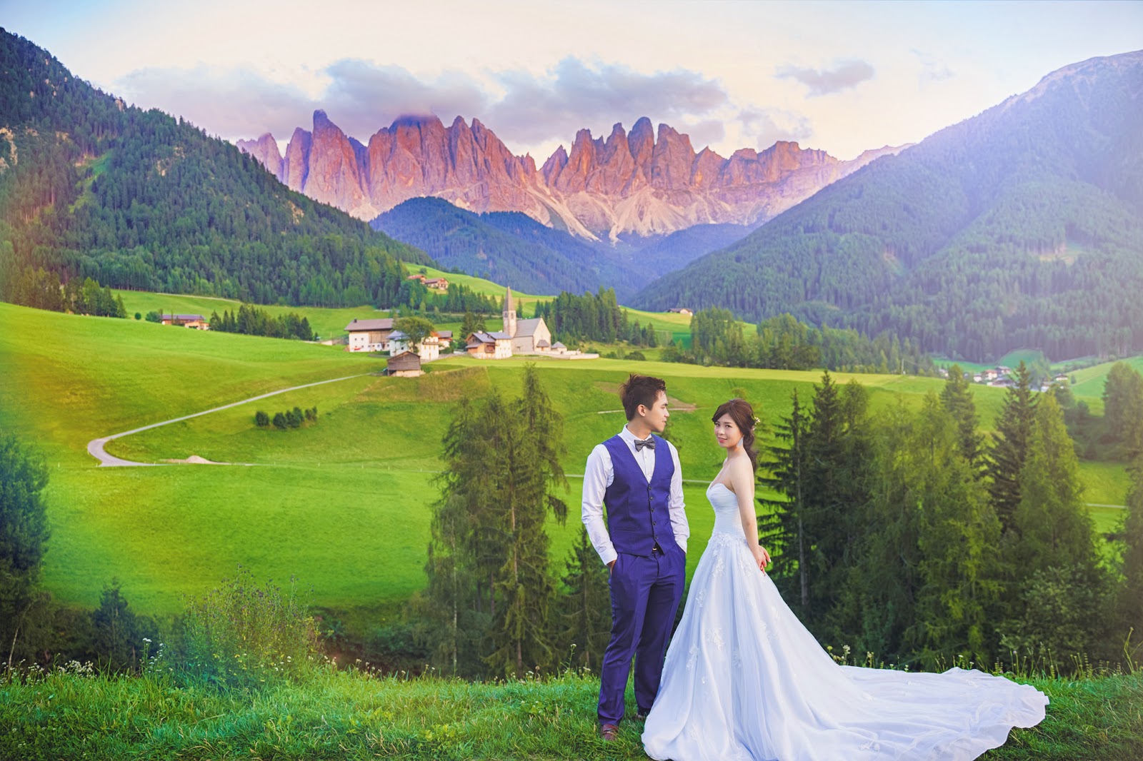 多洛米蒂婚紗 Dolomiti婚紗 富內斯 Val di Funes 仙境婚紗  義大利婚紗 Bolzano 波扎諾 威尼斯婚紗 米蘭羅馬