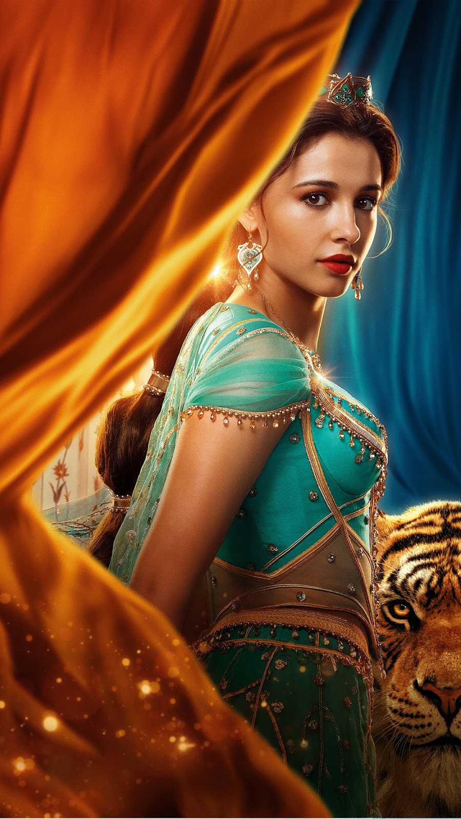 Naomi Scott As Princess Jasmine In Aladdin 2019 Mobile Wallpaper Hd Mobile Walls 