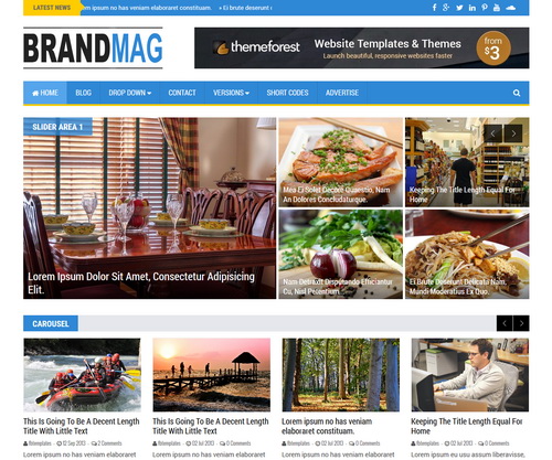 Brand Mag Blogger Template