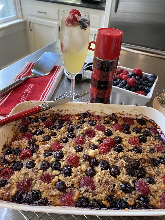 Redhead Says BAKED HONEY BERRY OATMEAL