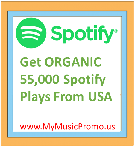 Get ORGANIC 55,000 Spotify Plays From USA ,Real and Active Users , Permanent Guaranteed