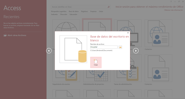 Introducción y creación de una base de datos con Access - Jota informatica