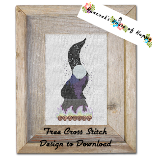 Free Witch Cauldron Cross Stitch Pattern