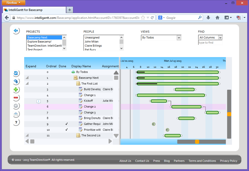 IntelliGantt: Adding Hyperlinks to Tasks