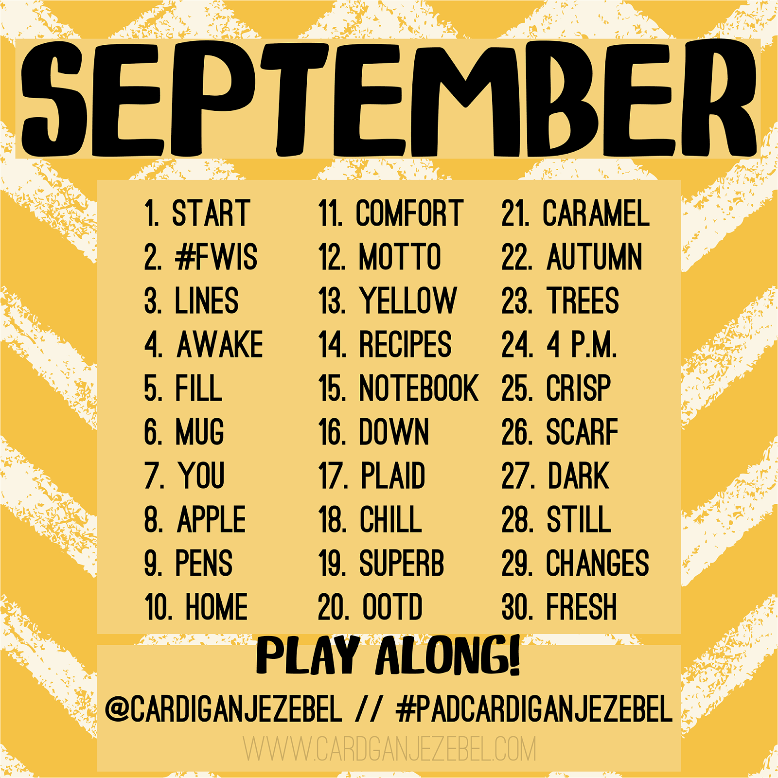 Photo Challenge || September 2017 - Cardigan Jezebel