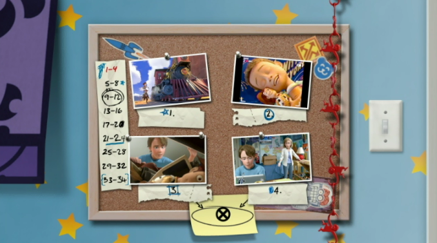 Monsters Inc Scene Selection