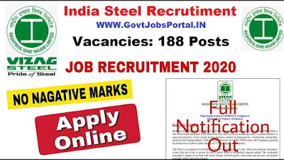 Vizag Steel MT Recruitment 2020