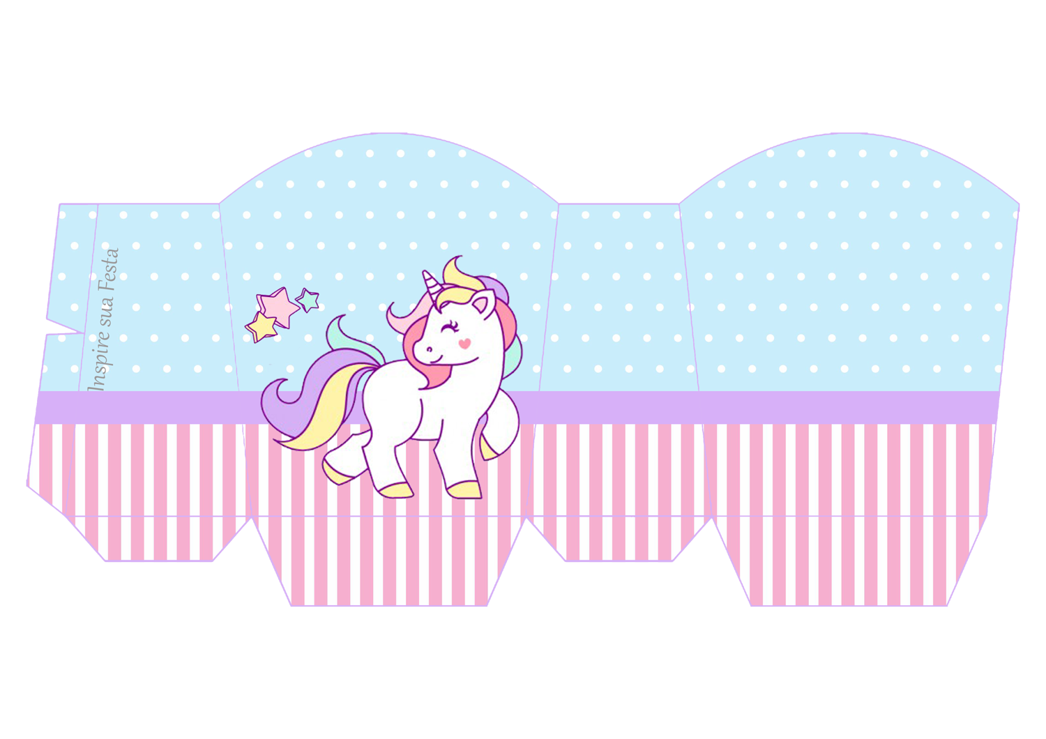 unicorn free printables and boxes for a birthday party