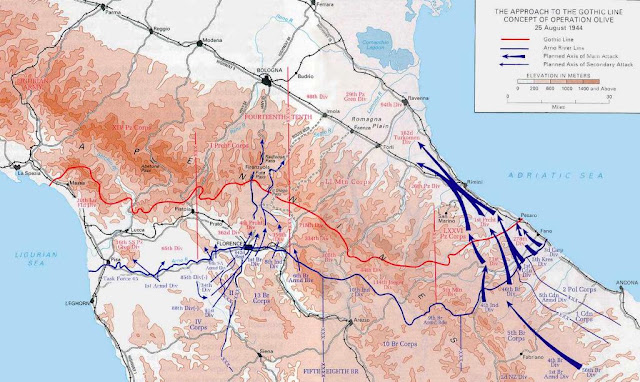 CDGL Casola Valsenio: Linea gotica - Mappe