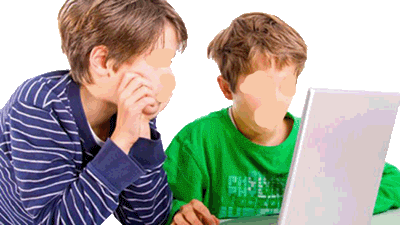 anak menggunakan internet