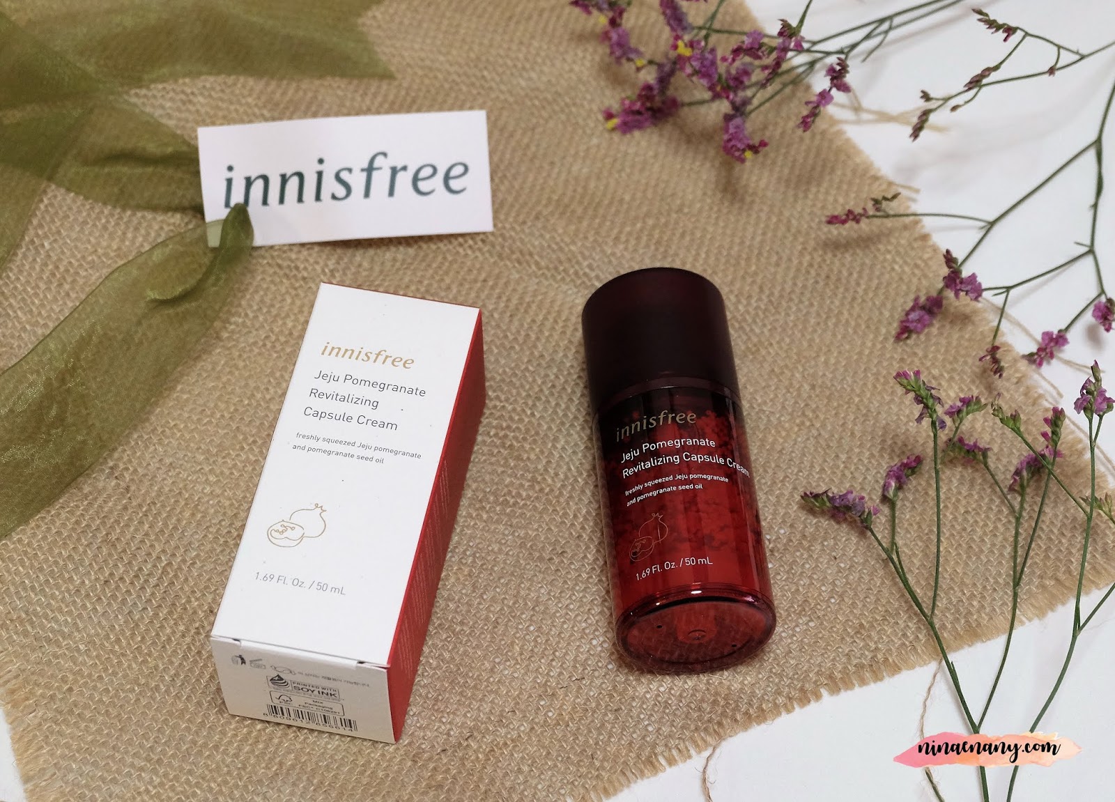 [Beauty] Innisfree Jeju Pomegranate Revitalizing Capsule Cream Nina Enany