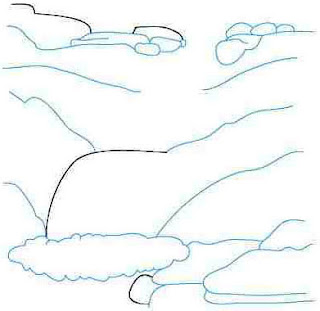 Langkah 4. Cara Mudah sketsa/Menggambar Sungai untuk Anak