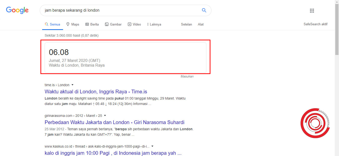 Tanggal Berapa Sekarang Google