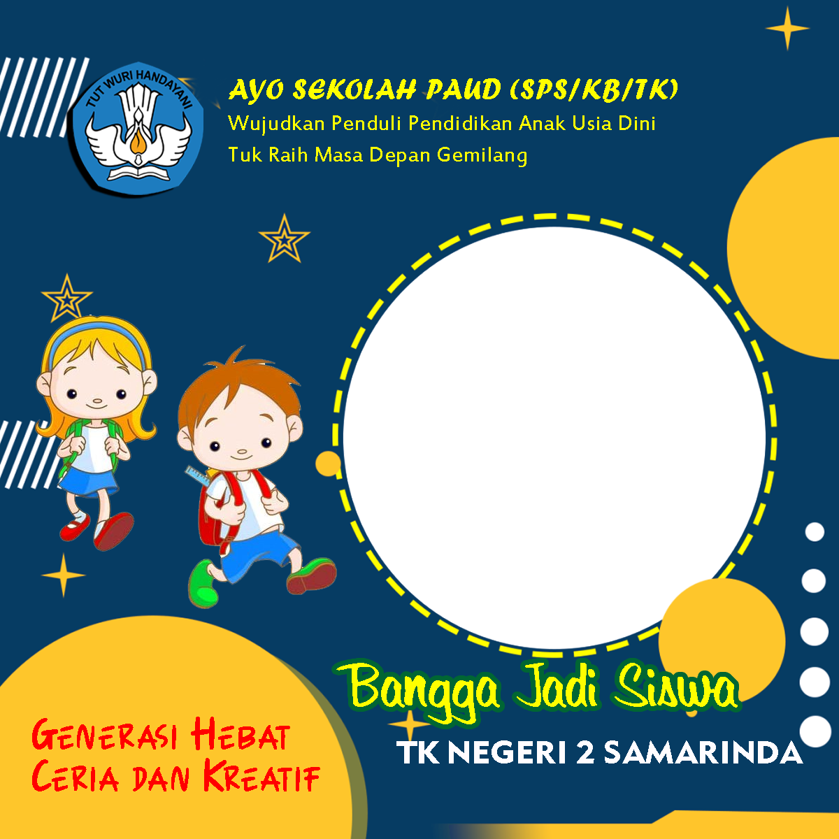 Twibbon TK Negeri 2 Samarinda