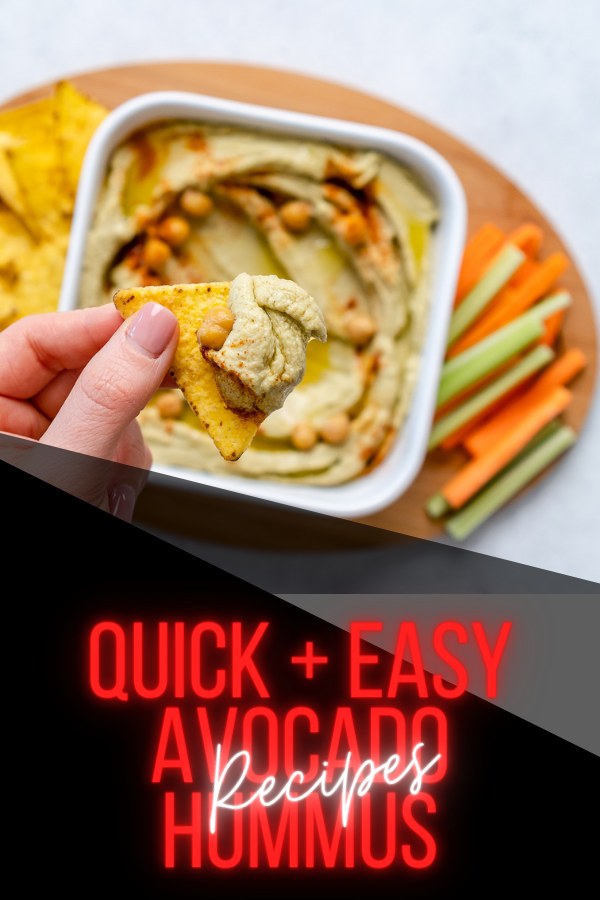 Quick + Easy Avocado Hummus DR for Christmas