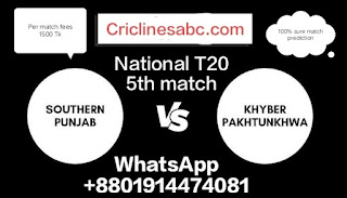 100% Sure Match Prediction SOP vs KPK 5th Match 2021 National T20 100% Sure Report