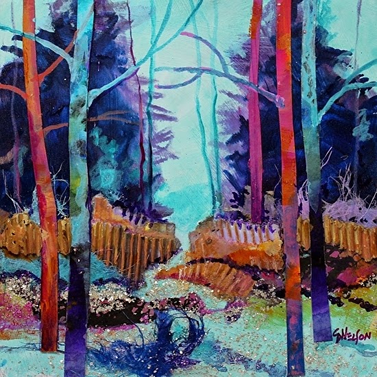 Mixed Media Artists International Abstract Mixed Media Landscape Art