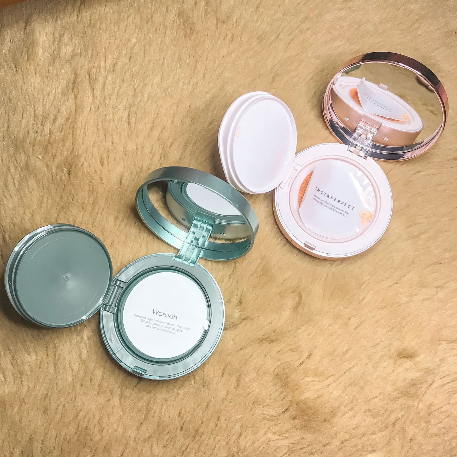 [Review] Perbedaan Wardah Exclusive Flawless Cover Cushion